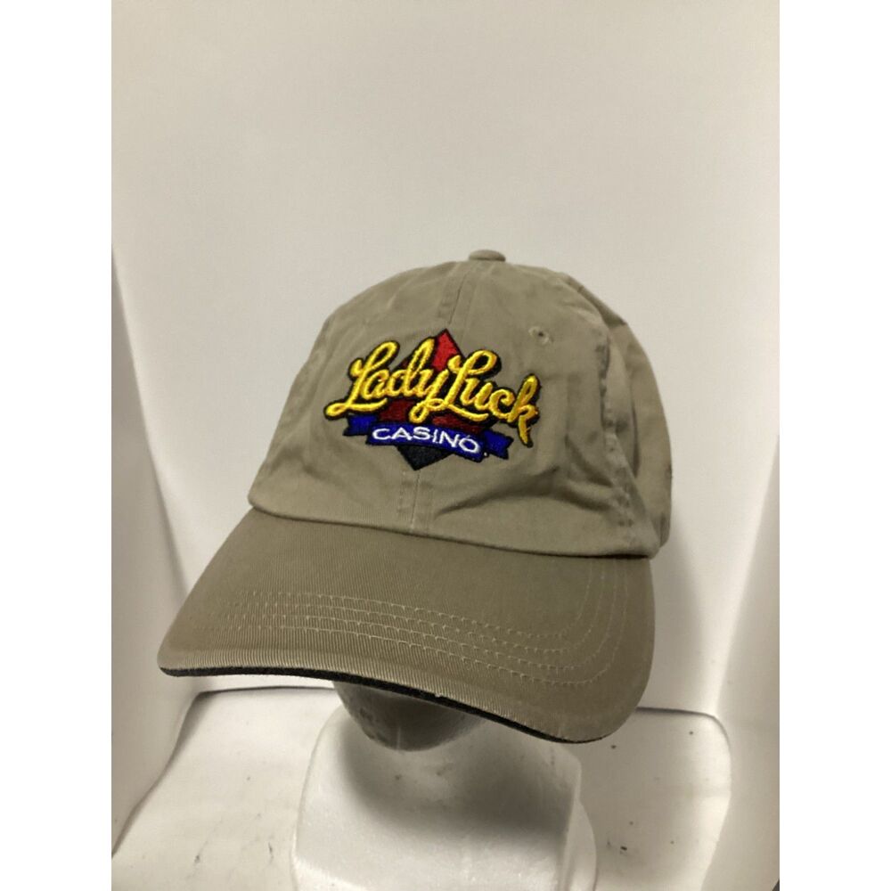 men's adj. cap tan Lady Luck Casino Caruthersville